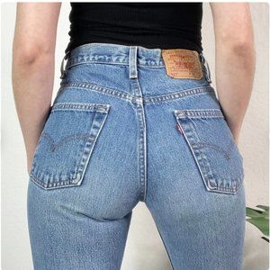 LEVI's vintage Jeans Women's 517 Boot Cut Pants Juniors Size 7 Made In USA